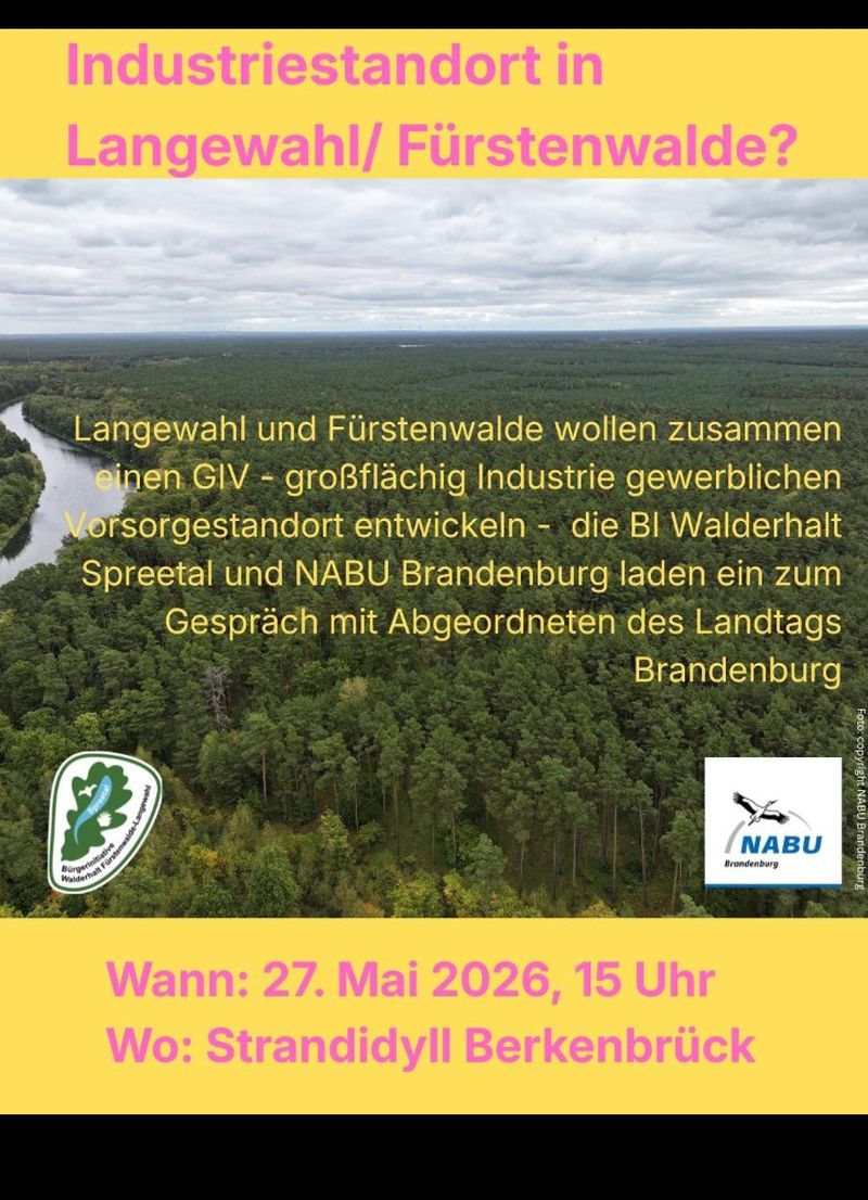 Scan des zugesendeten Flyers